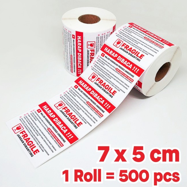 

Buruan Beli Stiker Label Wajib Unboxing 7 x 5 cm 1 roll isi 5 pcs