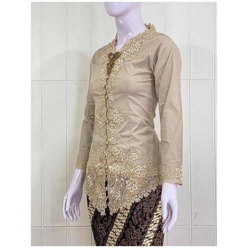 Kebaya Encim Bordir / Kebaya Encim Modern / Kebaya Encim Kartini Lengan Panjang