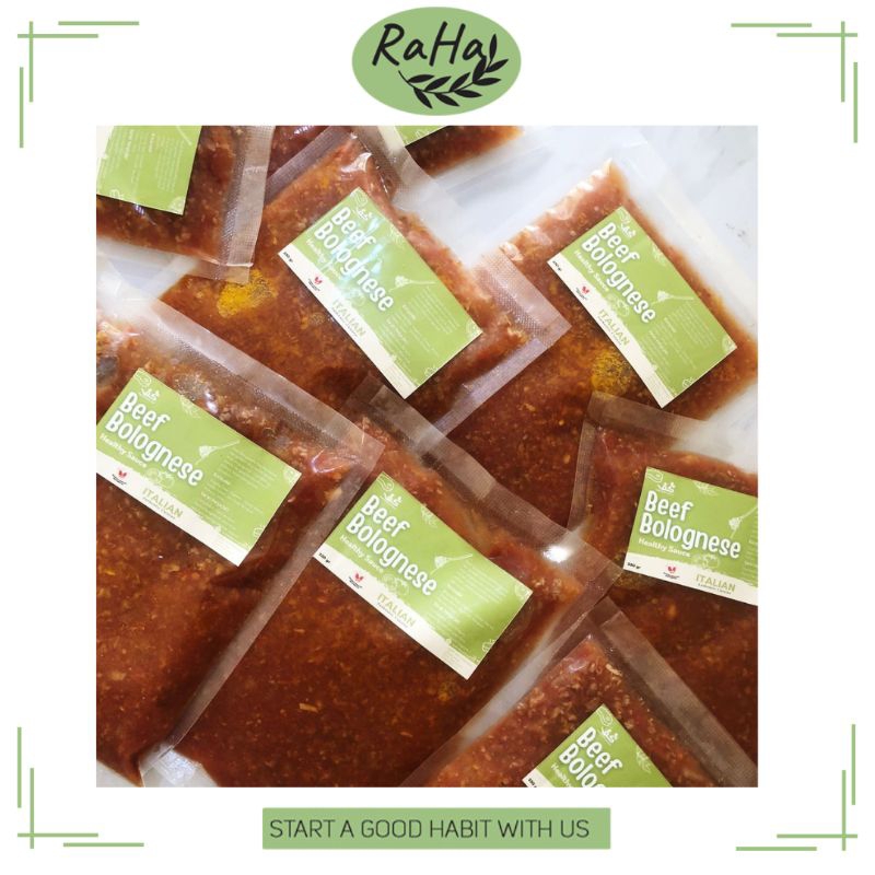

Beef bolognese sauce homemade | Grassfed beef | saus bolognese halal Organic | 250gr
