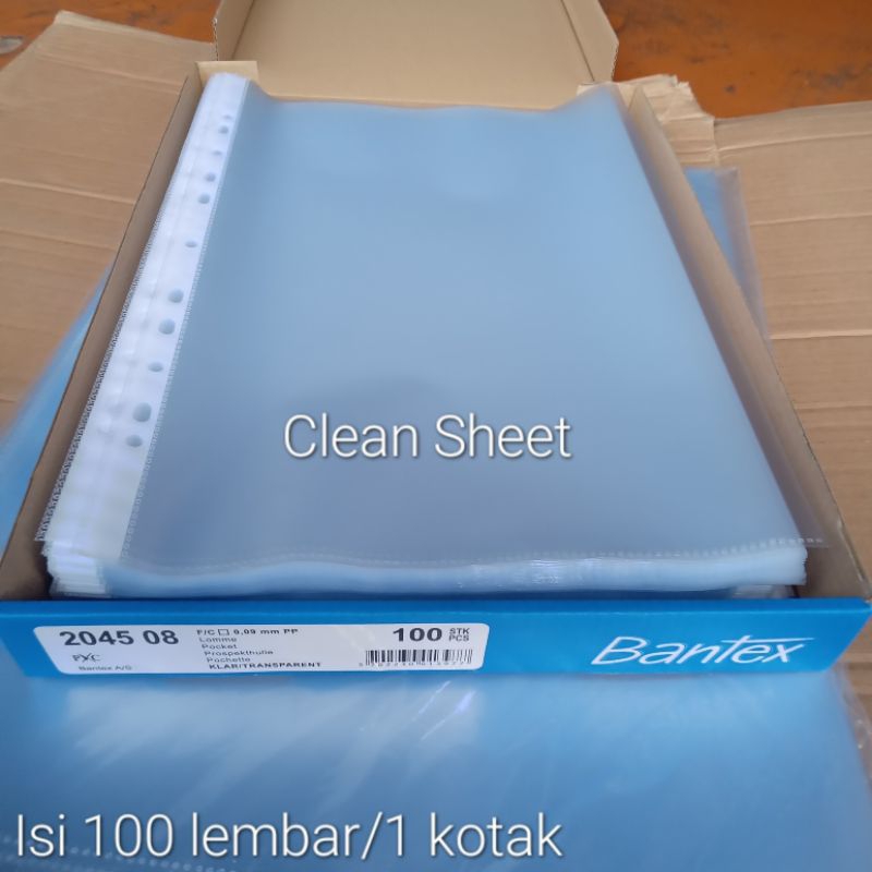 

PP pocket Folio bantex isi 100 lembar 0.9mm