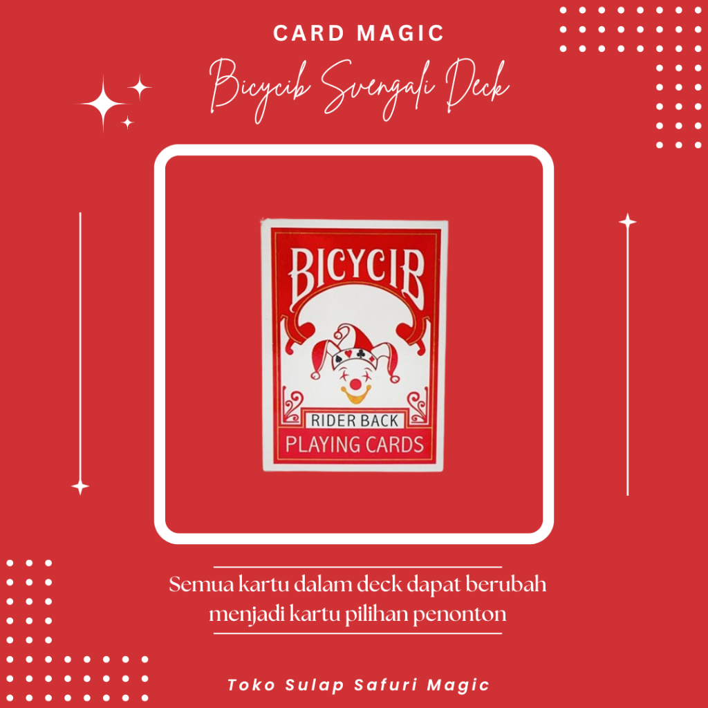Alat Sulap Bicycib Svengali Deck - Kartu Sulap - Sulap Kartu - Trik Kartu - Toko Sulap