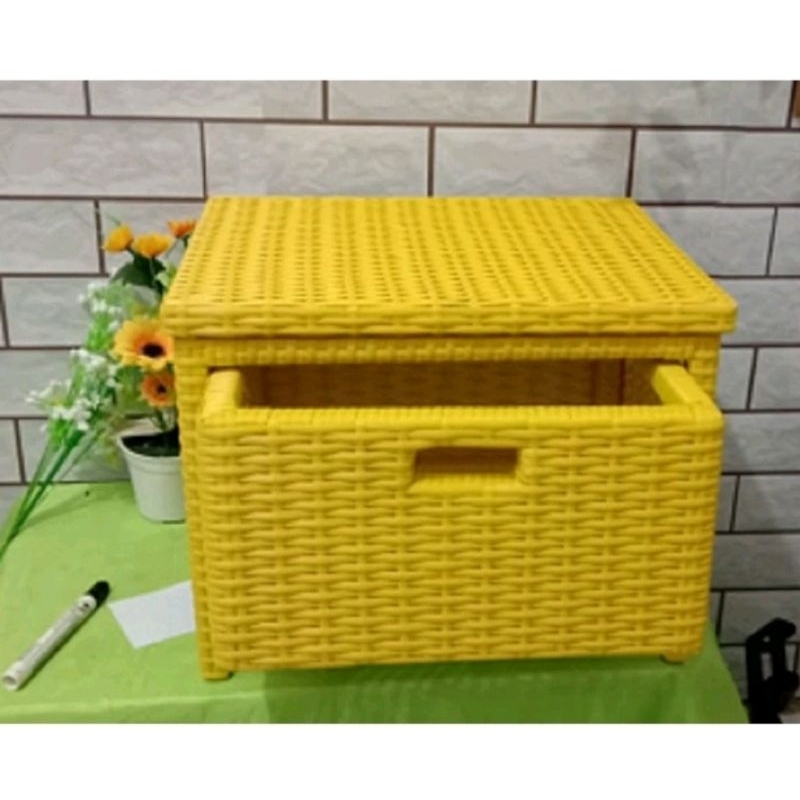 Rak susun 1 laci Rak minimalis keranjang baju keranjang Loundry Keranjang mainan Keranjang Rotan Rak