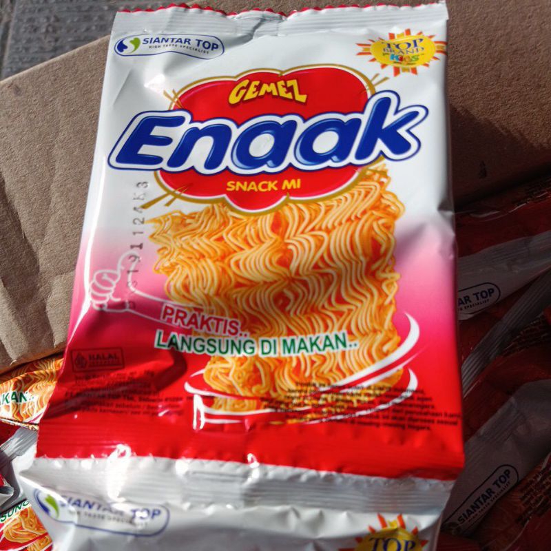 

mie gemez enaak snack mi 1 pack isi 10 bungkus