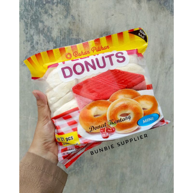 

Donat Pelangi Mini Isi 21pcs (PACK) | Donat Kentang Donuts Frozen