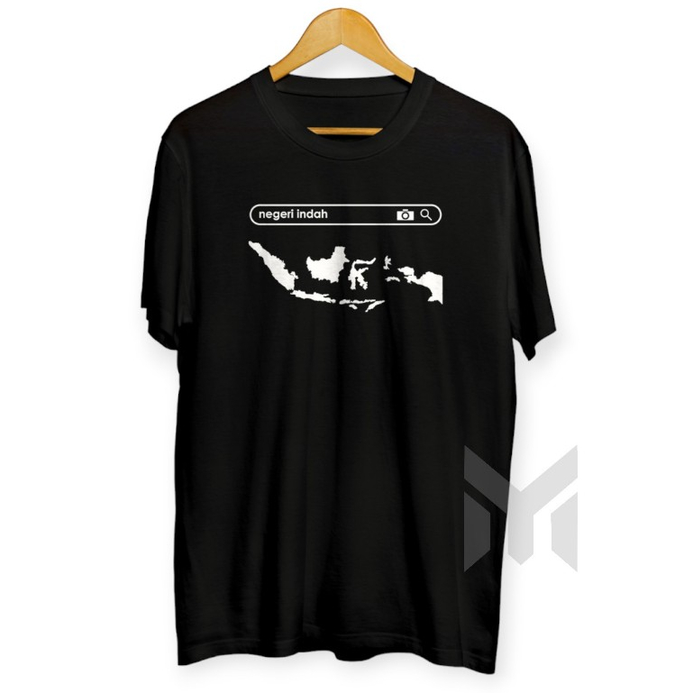 Kaos Pria Distro NEGERI INDAH INDONESIA OUTDOOR PENDAKI GUNUNG