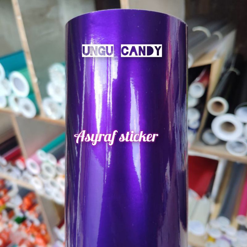 skotlet sticker scotlite ungu purple candy