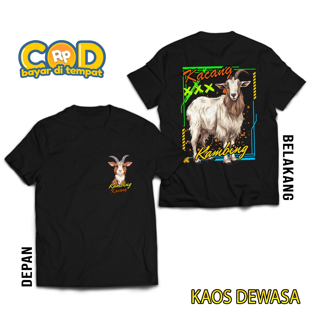 Hosin Shop - Baju Kaos Sablon Kambing Kurban- Baju Kambing Kacang- Baju Distro - Baju Qurban/Kurban 
