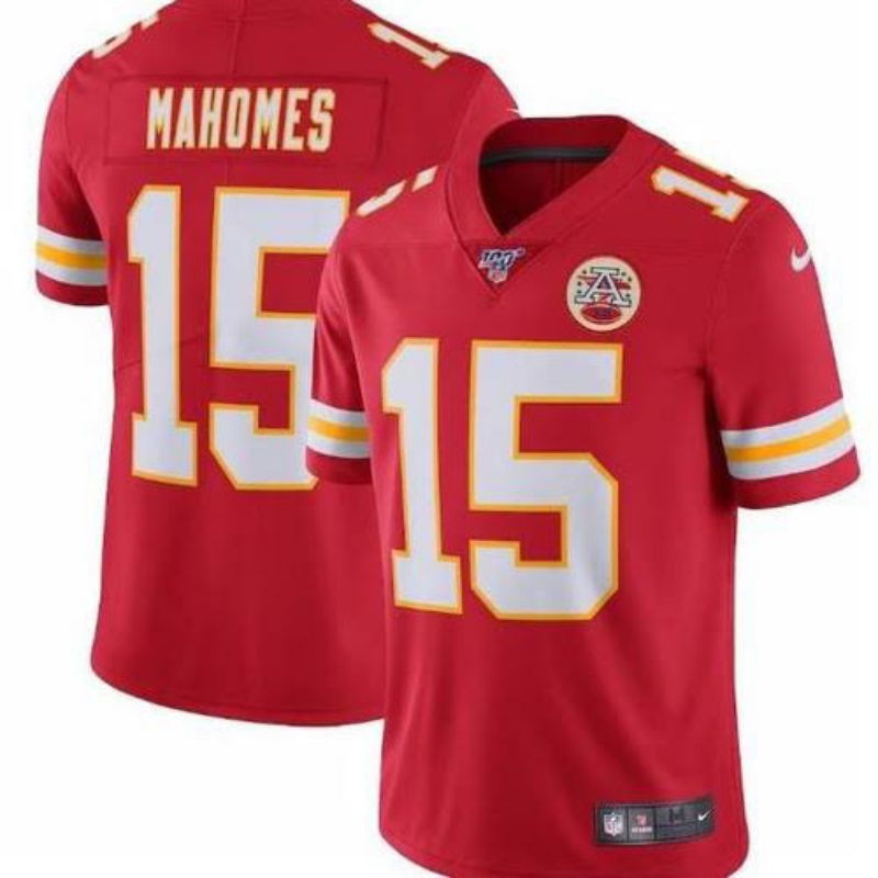 Jersey NFL mahomes nomer#15 spesial edition warnah merah