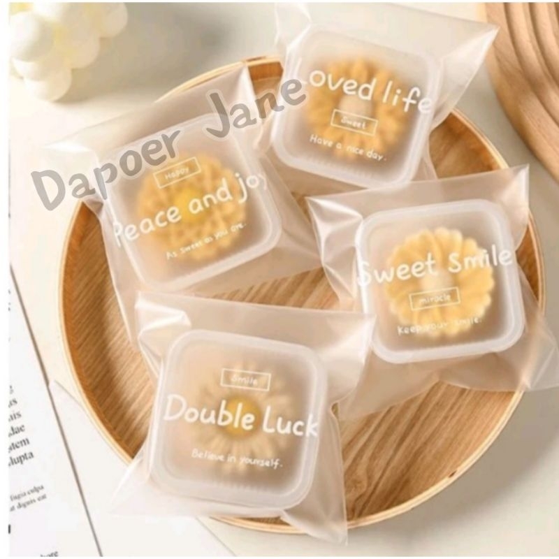 

Plastik OPP DOFF COOKIES Uk.10x10cm+ 3cm (100 Lbr)