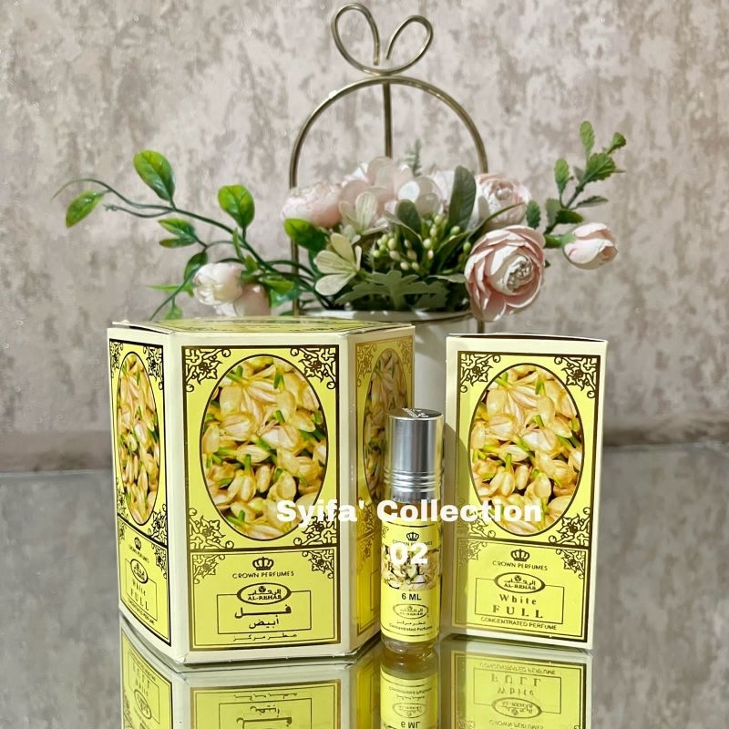 Parfum Al rehab White Full / Melati 6ml 1 Box Isi 6pcs. Minyak alrehab original