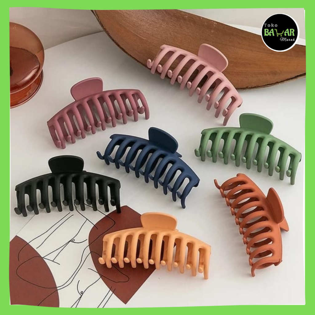 Jedai Rambut Jumbo / Jepit Rambut Jumbo 11 CM / Jedai Rambut Doff / Jepitan Rambut Korea Jumbo