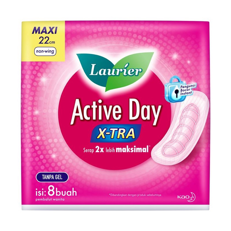 Laurier Active Day Isi 8 Tanpa Sayap - Pembalut