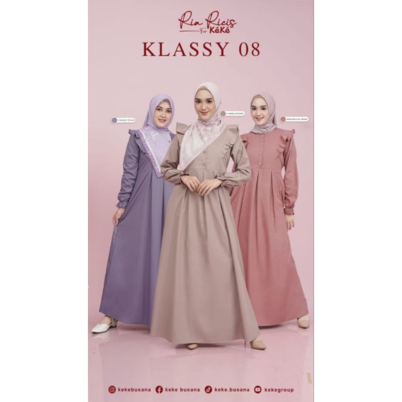 GAMIS KEKE TERBARU/GAMIS KEKINIAN/GAMIS REMAJA/RICIS KLASSY 08
