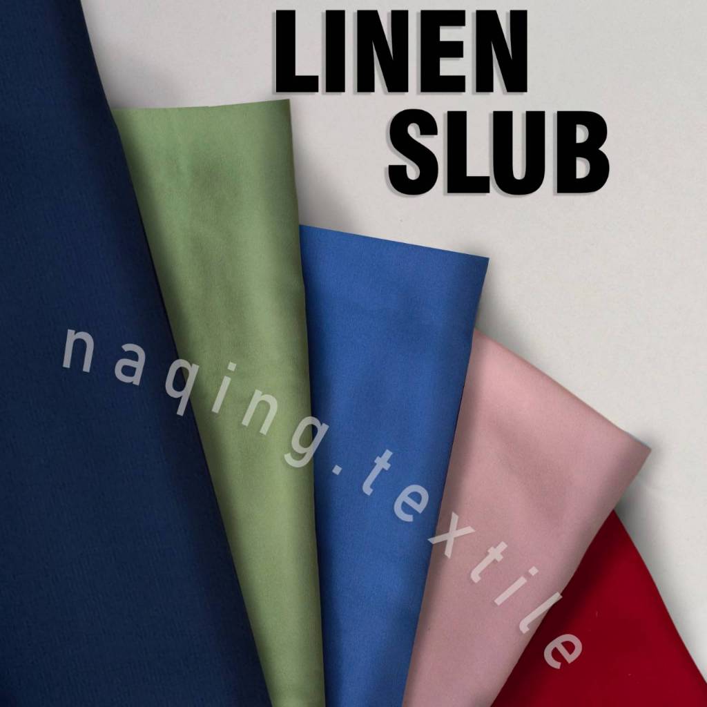 Kain Linen Slub IMPORT Naqing Textile