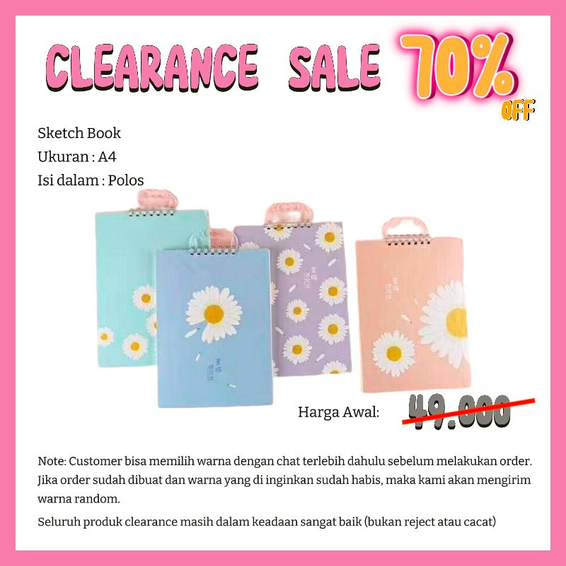 

[GARANSI 7 HARI] MARSHOFFICIAL NEW STYLE SKETCH BOOK DAISY