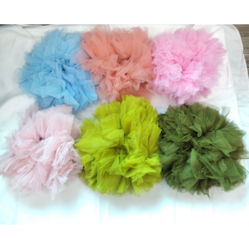 Scrunchie hijab bestseller,cepol hijab new,bahan tile halus,karet rambut terbaru dan kekinian