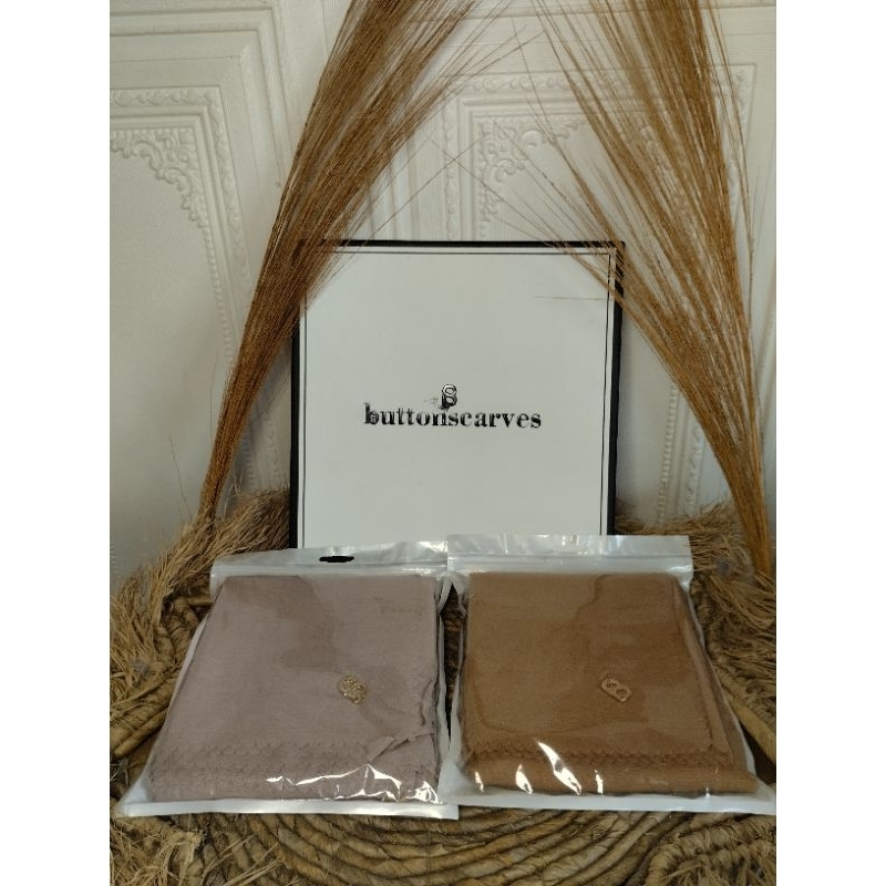 HIJAB POLOS LASERCUT BUTTONSCARVES SEMI ORI PLAT BS BEST SELLER