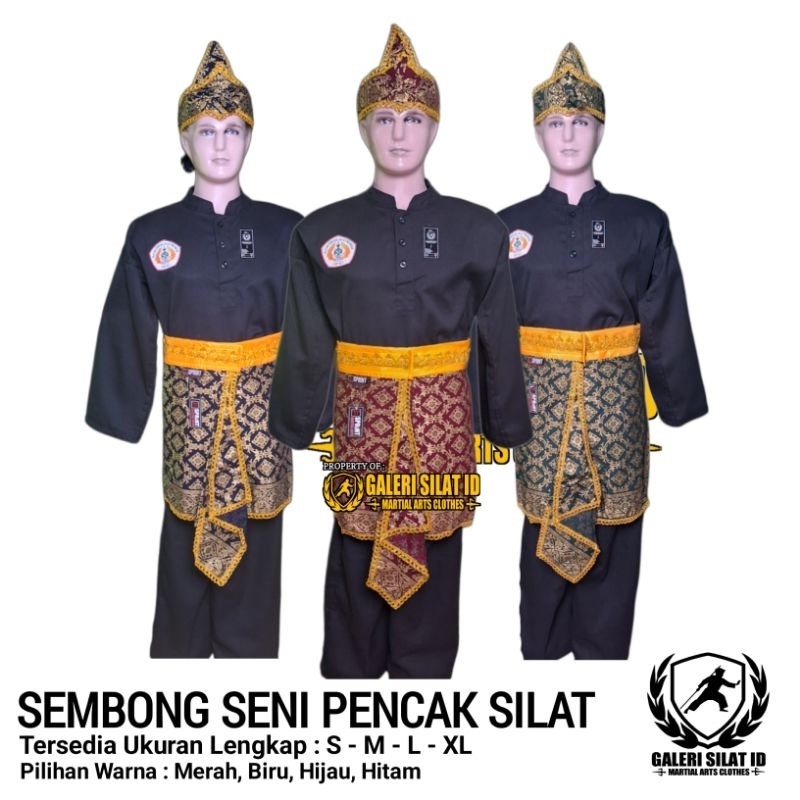 Kostum Seni Pencak Silat - Sembong Silat Premium Class - Aksesoris Seni IPSI - TGR Pertandingan Seni