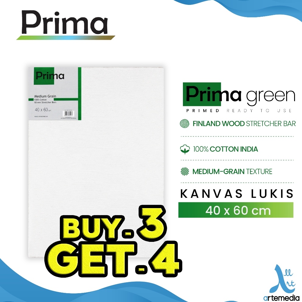 

KODE I4Z Prima Green 4x6cm Cotton Canvas
