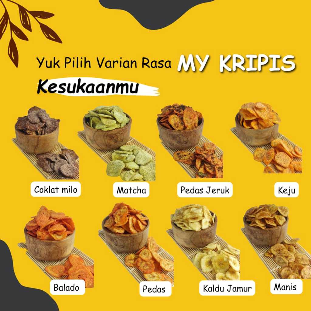 

Sekar_Shop07 My Kripis Cemilan Enak Kekinian Kripik Pisang Bogor Premium