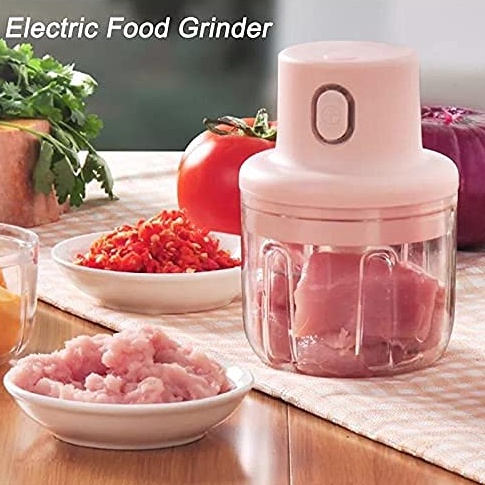 KODE I43R USB Mini Chopper 25 ML Elektrik Tanpa Kabel Food Processor Blender Portable MultifungsiPEN