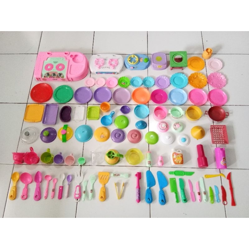 MAINAN Bekas Perlengkapan Rumah Peralatan Masak Parabot Dapur aanjangan dadagangan ANAK ANAK