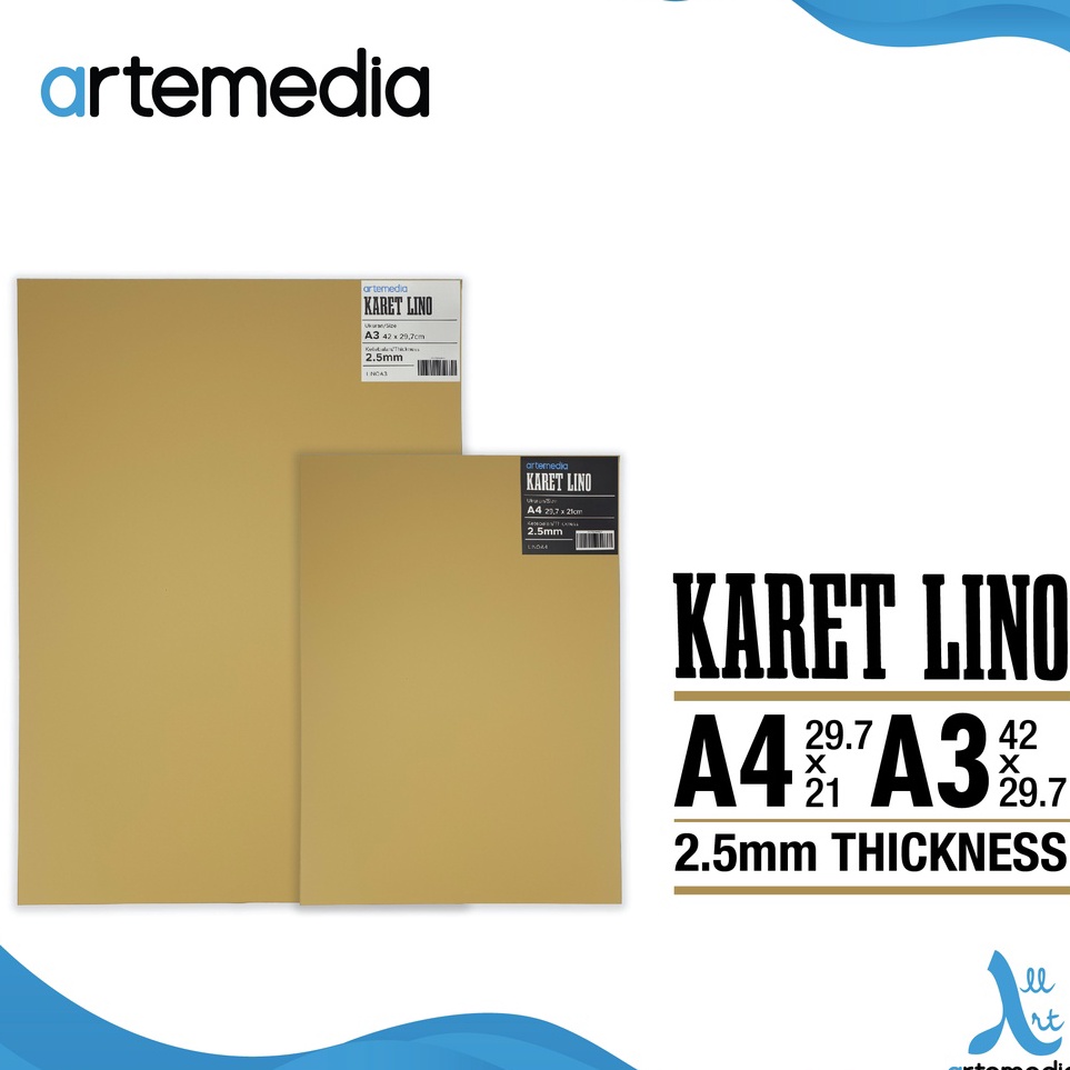 

KODE K64S Artemedia Linoleum Block Printing Surface Printmaking Karet Lino Cukil