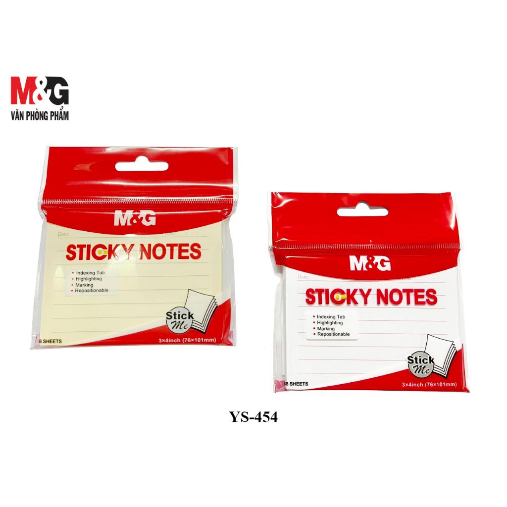 

M&G Sticky Note YS-454 3x4inch (76x101MM) kuning