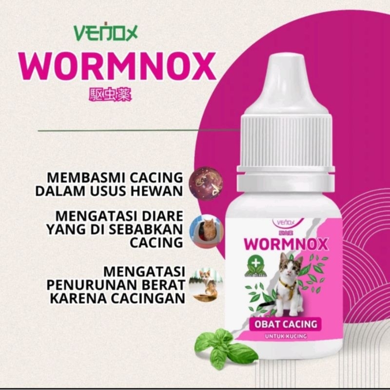 WORMNOX Obat Cacing Kucing – Ampuh Mengatasi Cacingan, Aman untuk Kucing Hamil & Anak Kucing