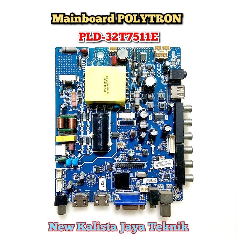 MAINBOARD TV POLYTRON PLD-32T7511E ORIGINAL CV56XH-E32 MB POLYTRON 32T7511 MOTHERBOARD TV PLD32T7511