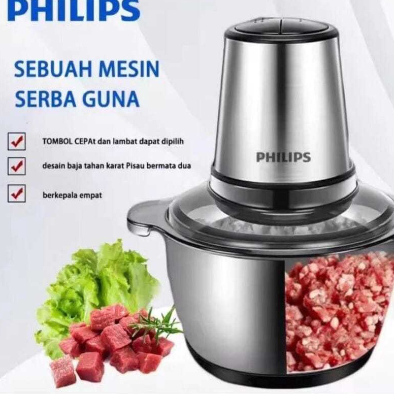 KODE U97S CHOOPER BLENDER PHILIPS FOOD FROCESSOR HR2564WATT BLENDER DAGING KAPASITAS 2L MESIN PENCAC