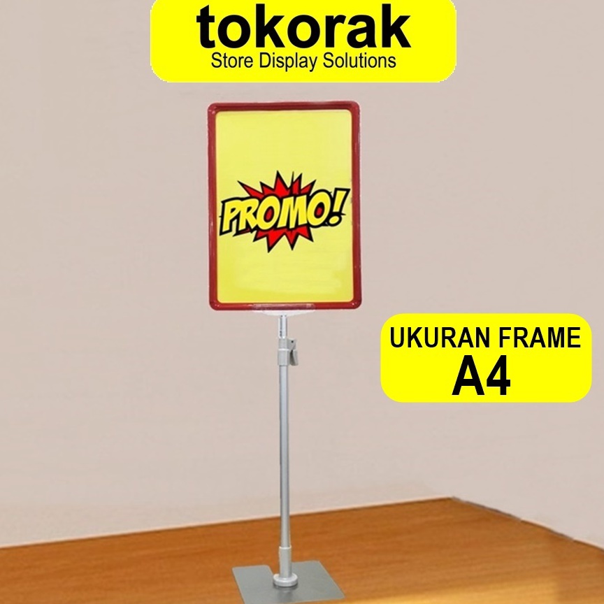 

KODE H19S DISPLAY HARGA FRAME A4 LABEL PROMO PLAT STANDING