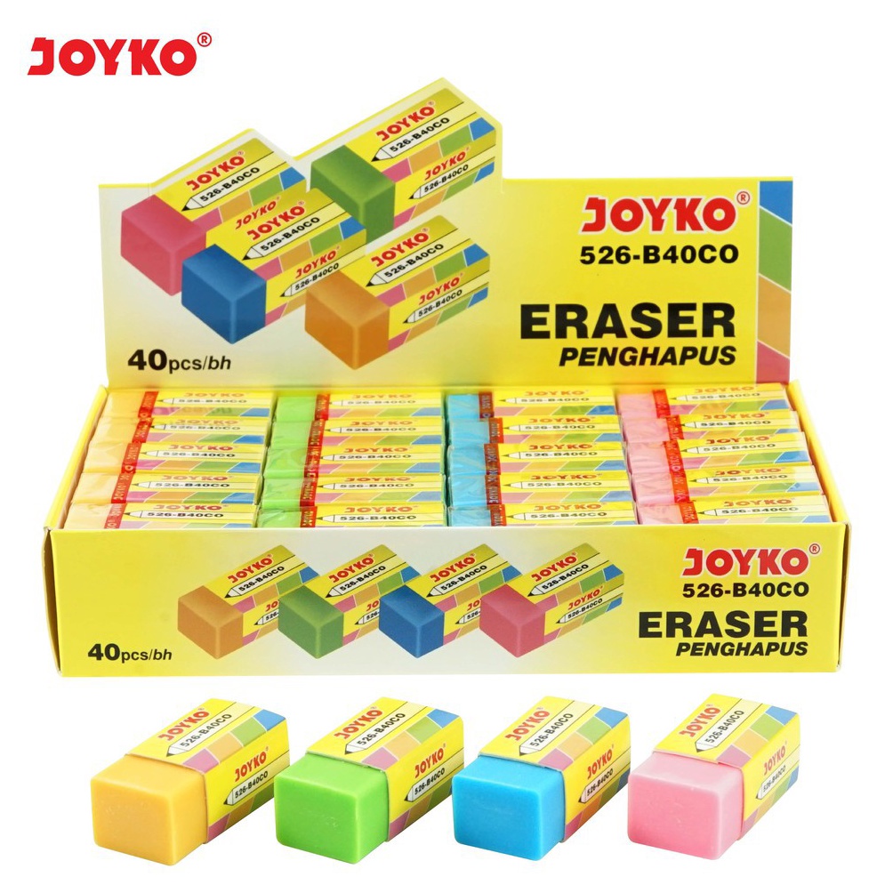 

KODE L44I BOX 4PCS Eraser Penghapus Joyko 526B4CO