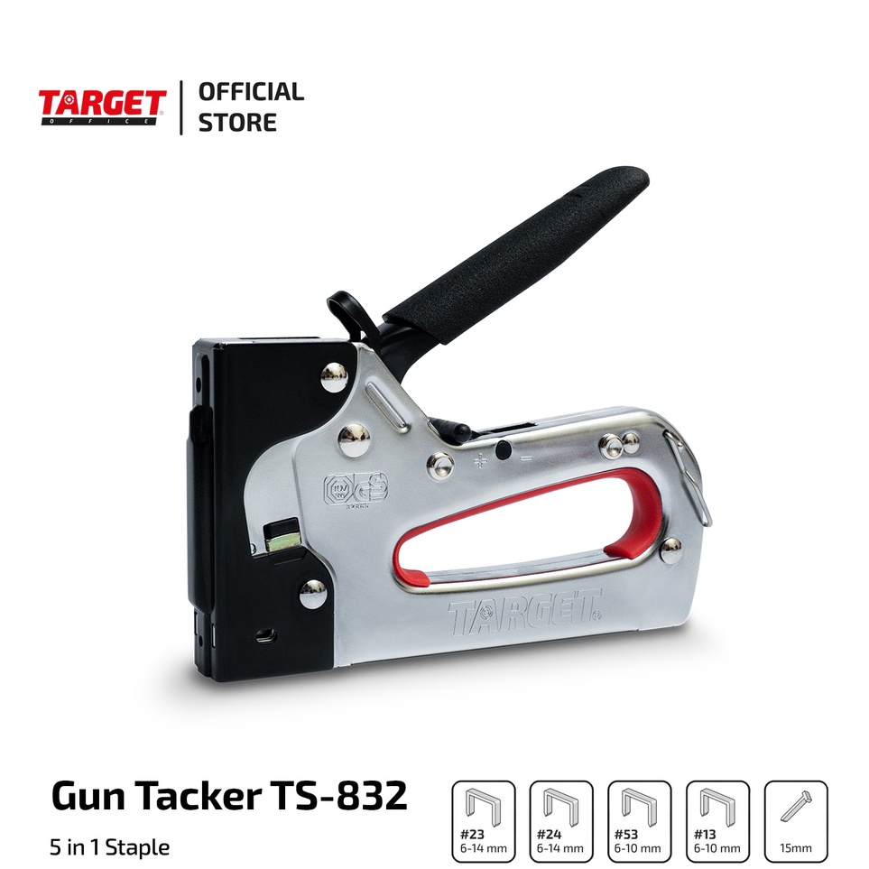 

KODE C42P Target Gun Tacker TS 832 5 IN 1 Stapler tembak
