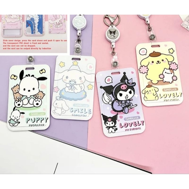

Gantungan kunci name tag card holder lucu