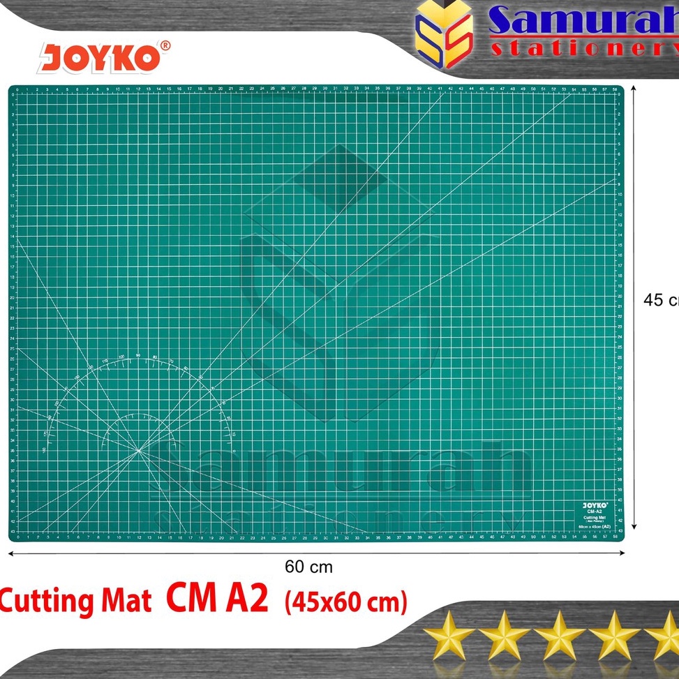 

KODE Y36S Cutting Mat Joyko Ukuran A2 Alas Cuting Potong Kertas Tatakan Cutter Hijau CMA2 Besar