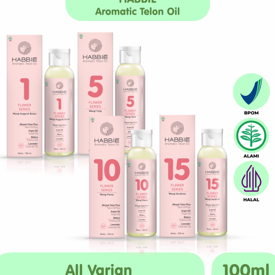 

Minyak Telon Aromatik Habbie Flower Series Baby Oil Bayi dan Anak Aromaterapi