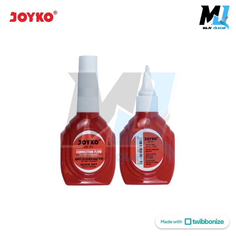 

24E Penghapus Cair Joyko JK-01 Correction Fluid Cairan Koreksi Atk Murah