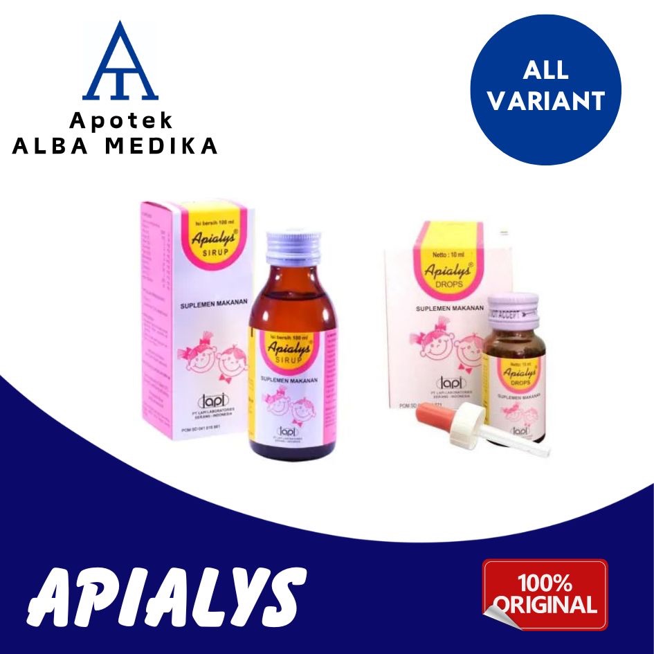 Apialys Drops / Apialys Syrup | Vitamin Anak Penambah Nafsu Makan | Apyalis Drop / Apyalis Sirup / V