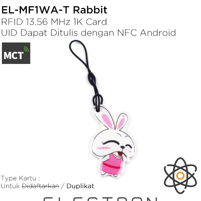 

ELMF1WAT Rabbit RFID 1356MHz Clone NFC UID Tag Keyfob duplikat Via Android Mifare Classic Tools MCT