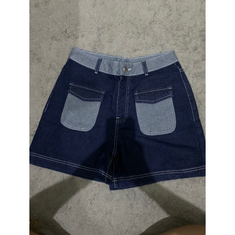 PRELOVED | COLORBOX DENIM SHORTS | MED BLUE (XL)