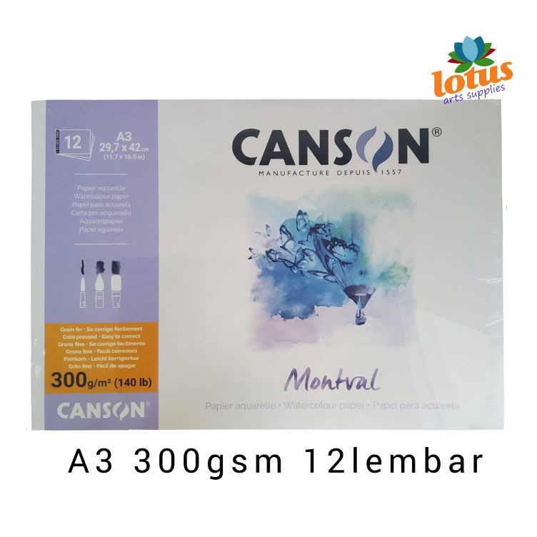 

Sentuhan Personal Canson Montval A3 3gsm 12 sheets