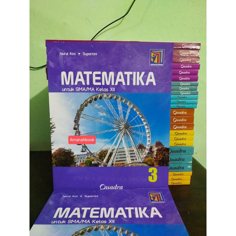 Buku Matematika SMA Kelas 12 Kurikulum Merdeka Quadra