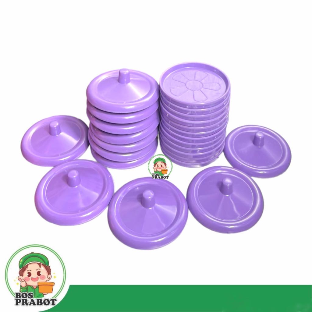 TUTUP GELAS MELAMIN TEBAL UNGU PINK / TUTUP GELAS MELAMIN HIGH QUALITY / TATAKAN GELAS MELAMIN