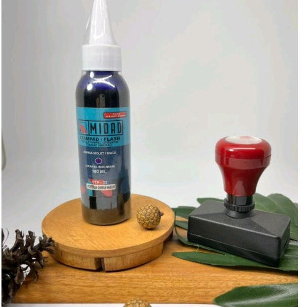 

Super Promo Tinta Stempel Flash Otomatis Pad Trodat 1ml warna ungu violet Midad
