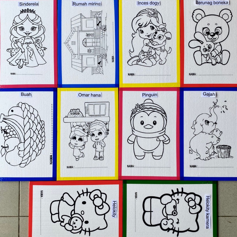 

paket 1 pcs ukuran 33x5 styrofoam lukis sterofoam mewarnai seterofoam steropom lukisan anak edukasi melukis styrofoam