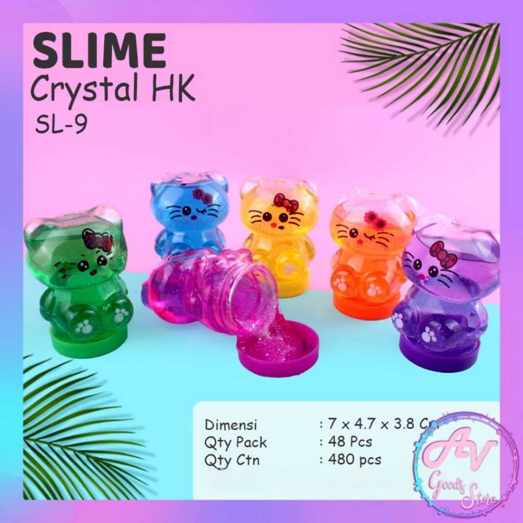 Slime MINI / Clear Slime Kecil Lucu / Mainan Slime Anak Import Murah