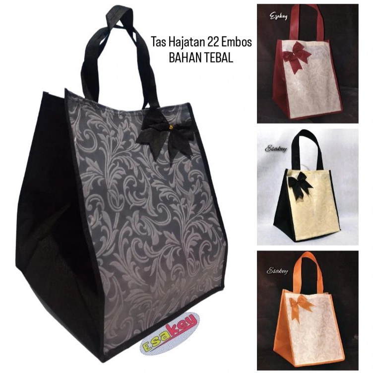 

1 Lusin 12 Pcs Tas Hajatan 22 Embos Premium Bisa Pilih Warna