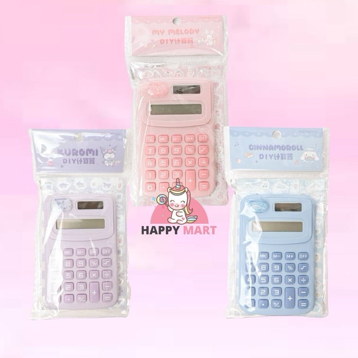 

Kalkulator motif sanrio license kuromi melody cinnamoroll