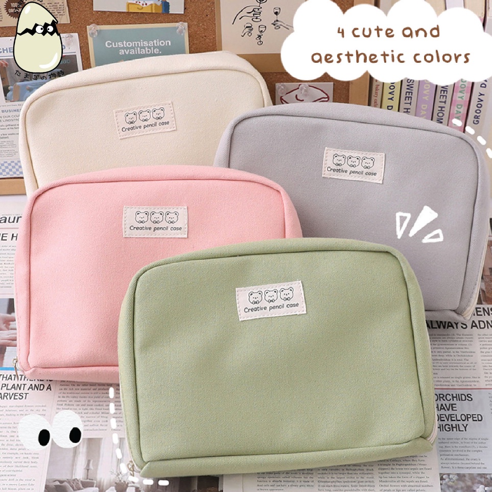 

Pastel Aesthetic and Cute Fancy Pencil Case l Travel Case l Kotak pensil besar l Travel Pouch l Make Up Pouch l Kotak Make up dan Skincare l Tempat Jalan l Storage besar l Penyimpanan banyak l Kotak Penyimpanan l Kotak pensil make up besar l